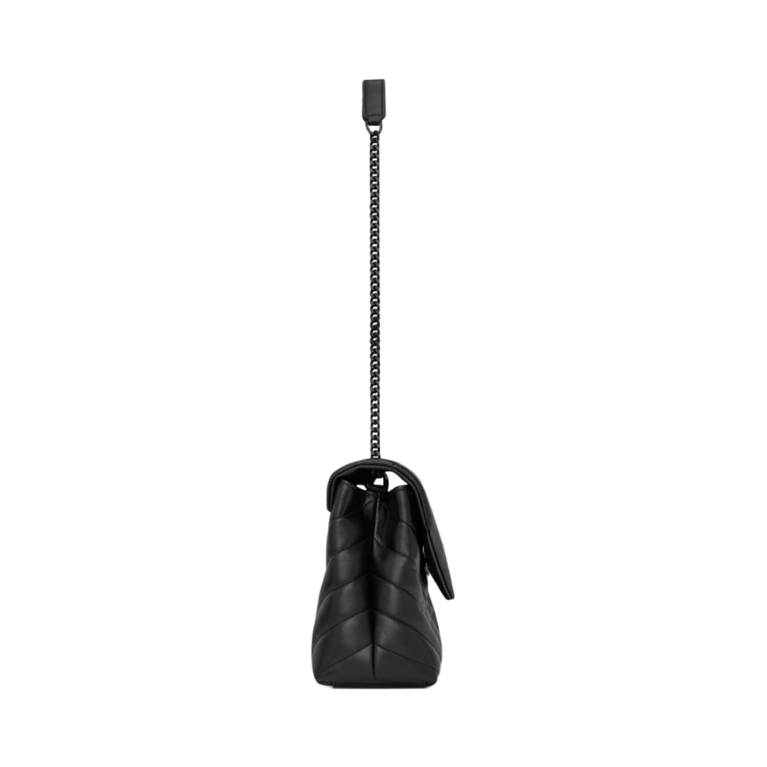 생로랑 마틀라세 Y 레더 블랙 모노그램 루루 스몰백 블랙(Saint Laurent Black Monogram Loulou Small Bag in Matelasse Y Leather Black) - 4