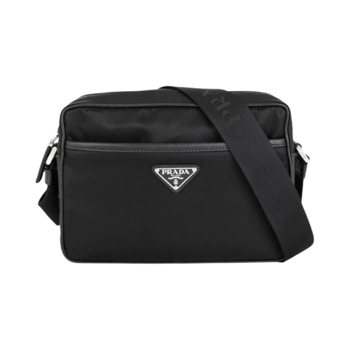 프라다 리나일론 앤 사피아노 레더 숄더백 블랙(Prada Re-Nylon and Saffiano Leather Shoulder Bag Black)