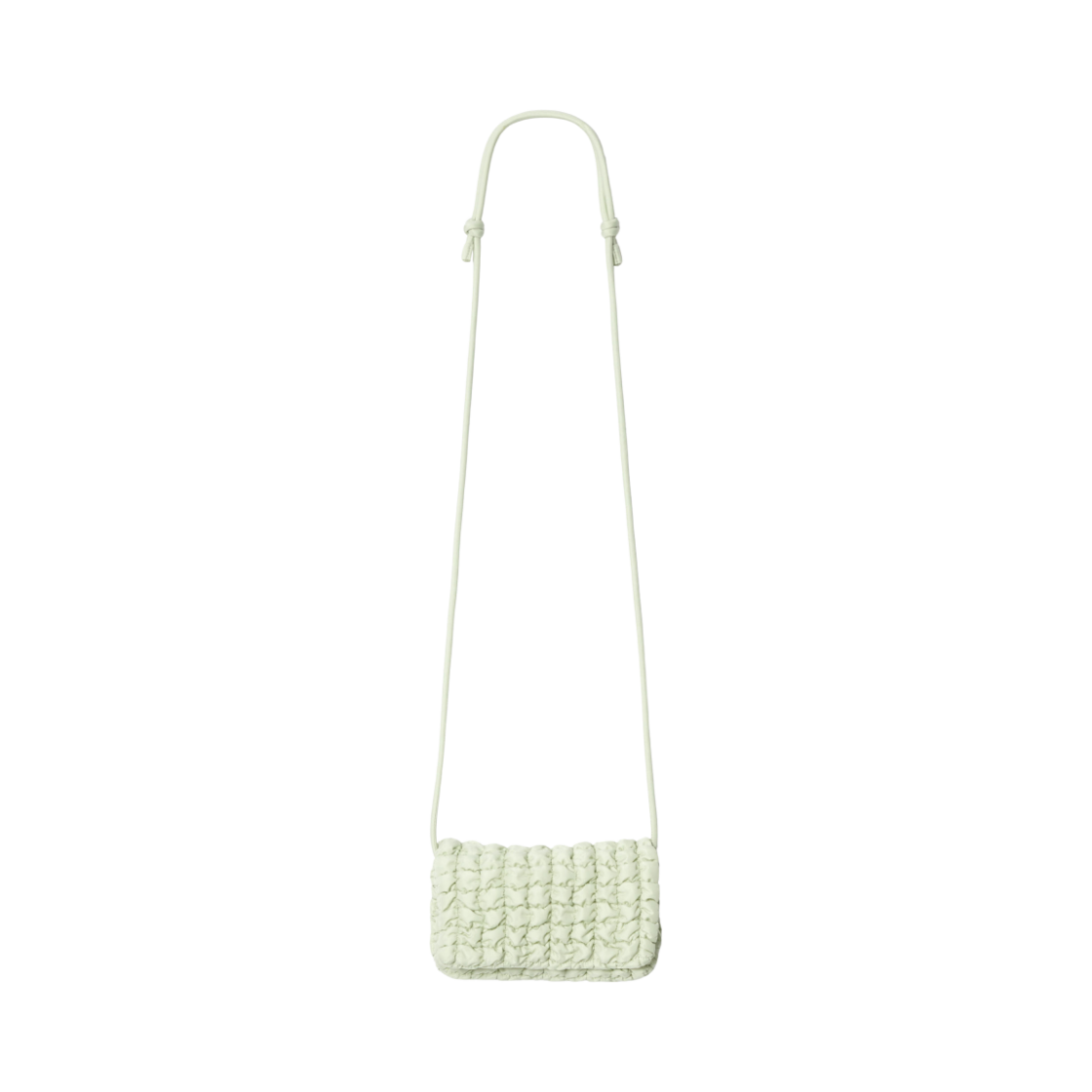 코스 퀼티드 크로스바디 메신저백 라이트 그린(COS Quilted Crossbody Messenger Bag Light Green)