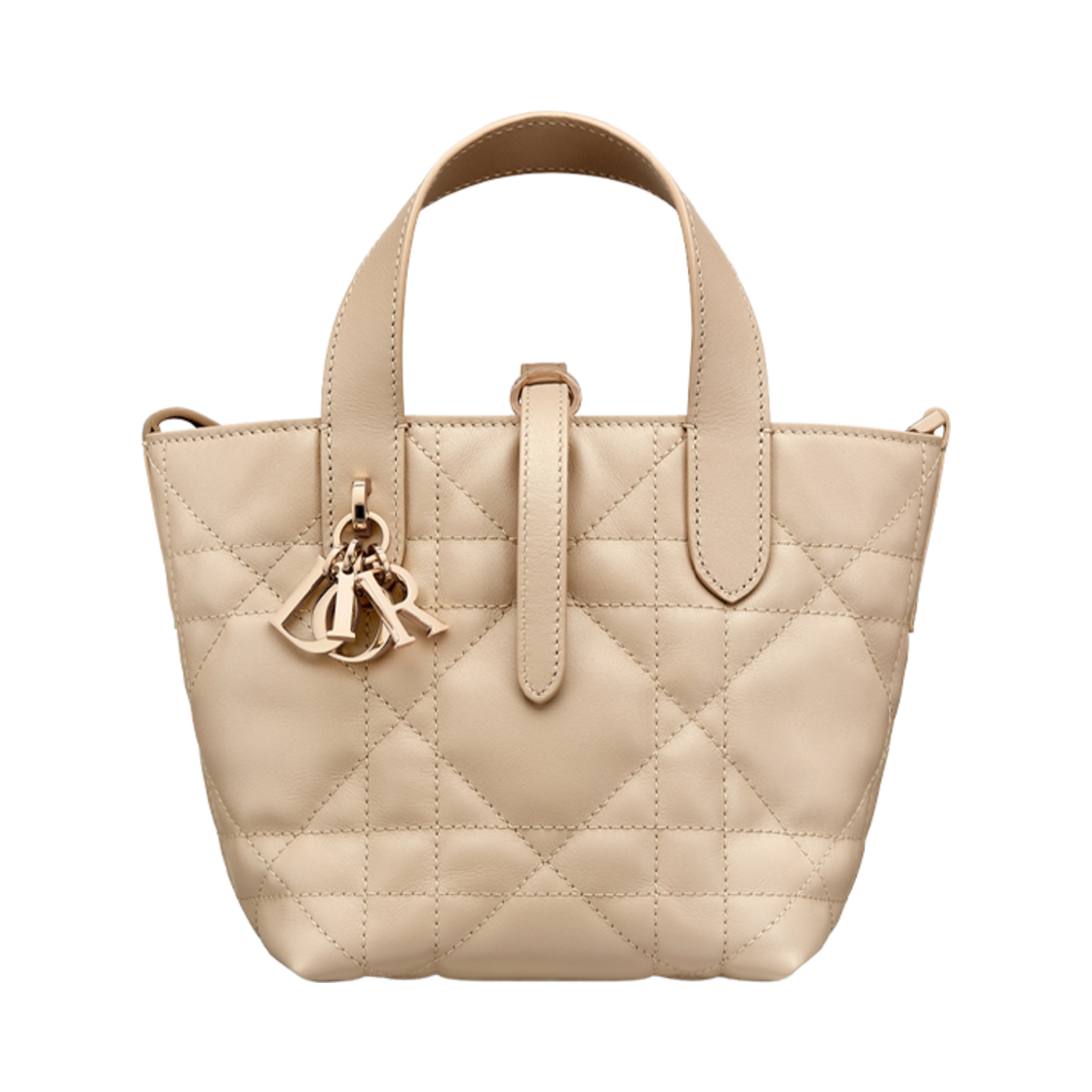 디올 뚜주흐 버티컬 나노 토트 백 매크로까나쥬 카프스킨 파우더 베이지(Dior Toujours Vertical Nano Tote Bag Macrocannage Calfskin Powder Beige) - 1
