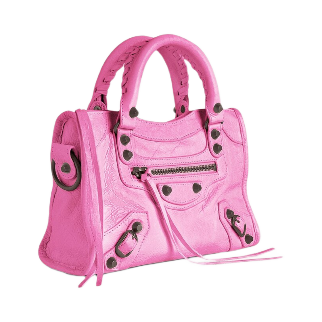 발렌시아가 르 시티 백 미니 글로시 핑크(Balenciaga Le City Bag Mini Glossy Pink) - 2