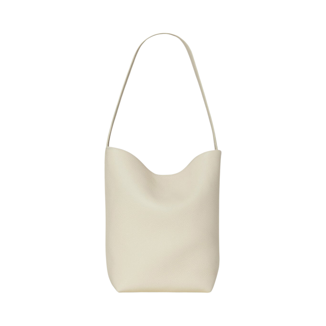 W1313L129IVR The Row Medium N/S Park Tote Bag in Leather Ivory