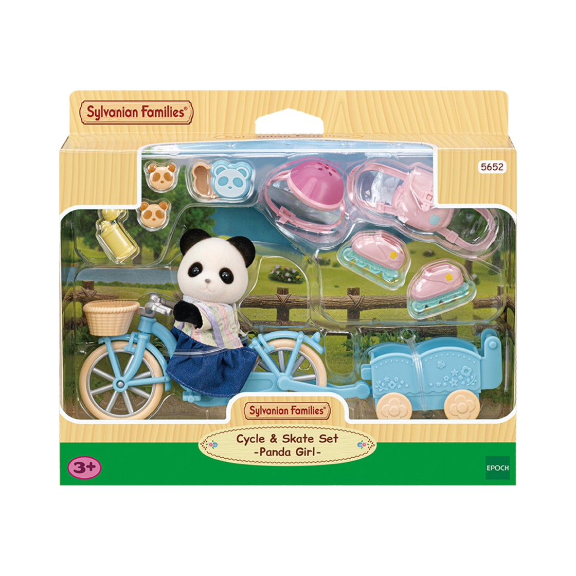 실바니안 패밀리 판다소녀의 자전거&스케이트 세트 5652(Sylvanian Families Cycle & Skate Set Panda Girl)