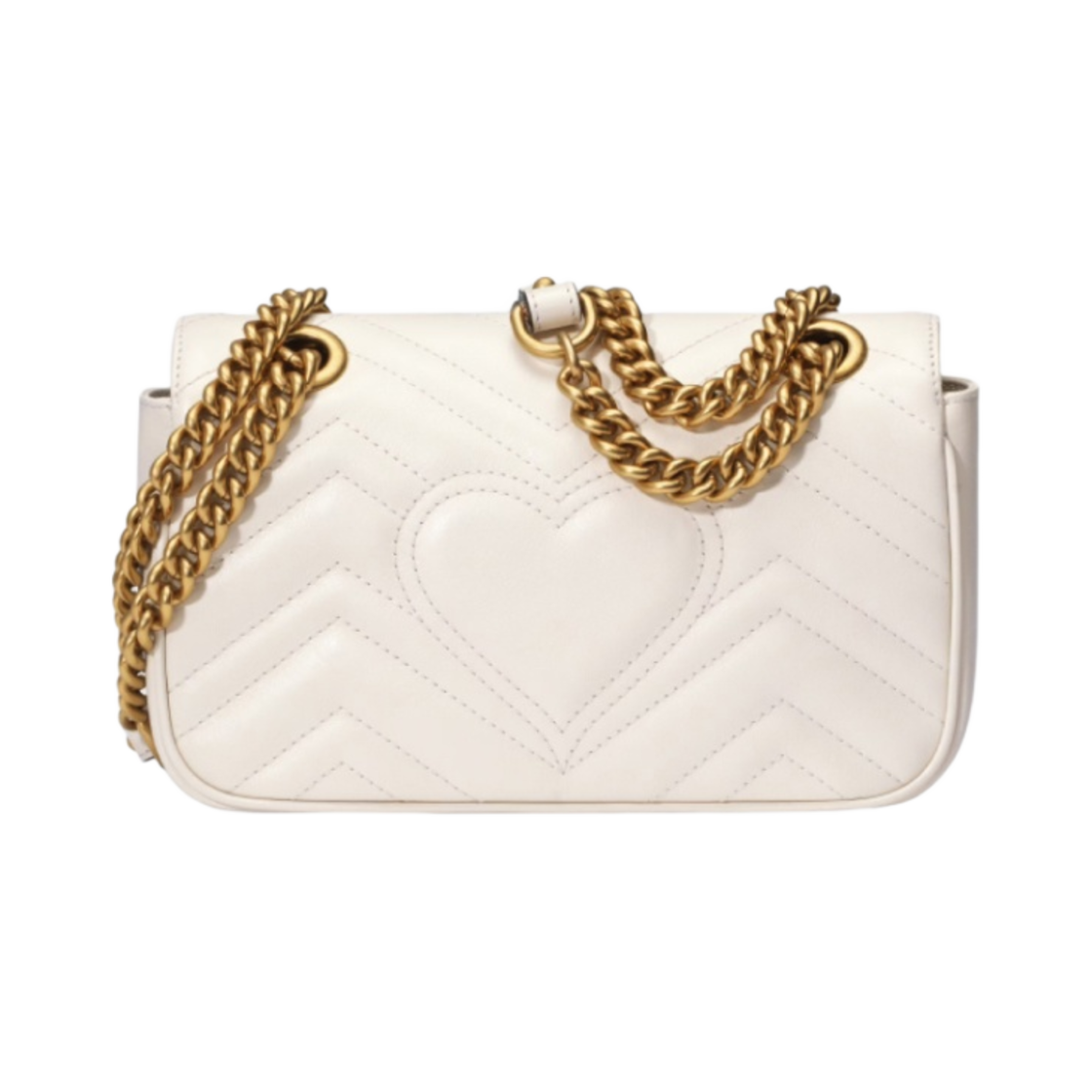 구찌 GG 마몽 마틀라세 미니백 화이트(Gucci GG Marmont Matelasse Mini Bag White) - 3