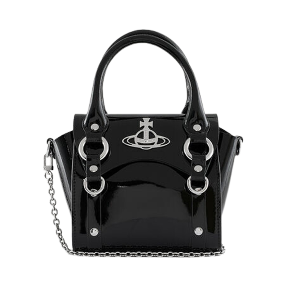 비비안 웨스트우드 베티 미니 핸드백 체인 블랙(Vivienne Westwood Betty Mini Handbag with Chain Black) - 1