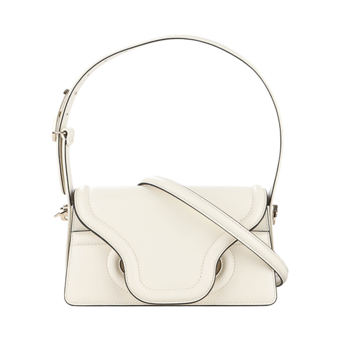 B0L26AVP098 Valentino Le Deuxieme Shoulder Bag Ivory