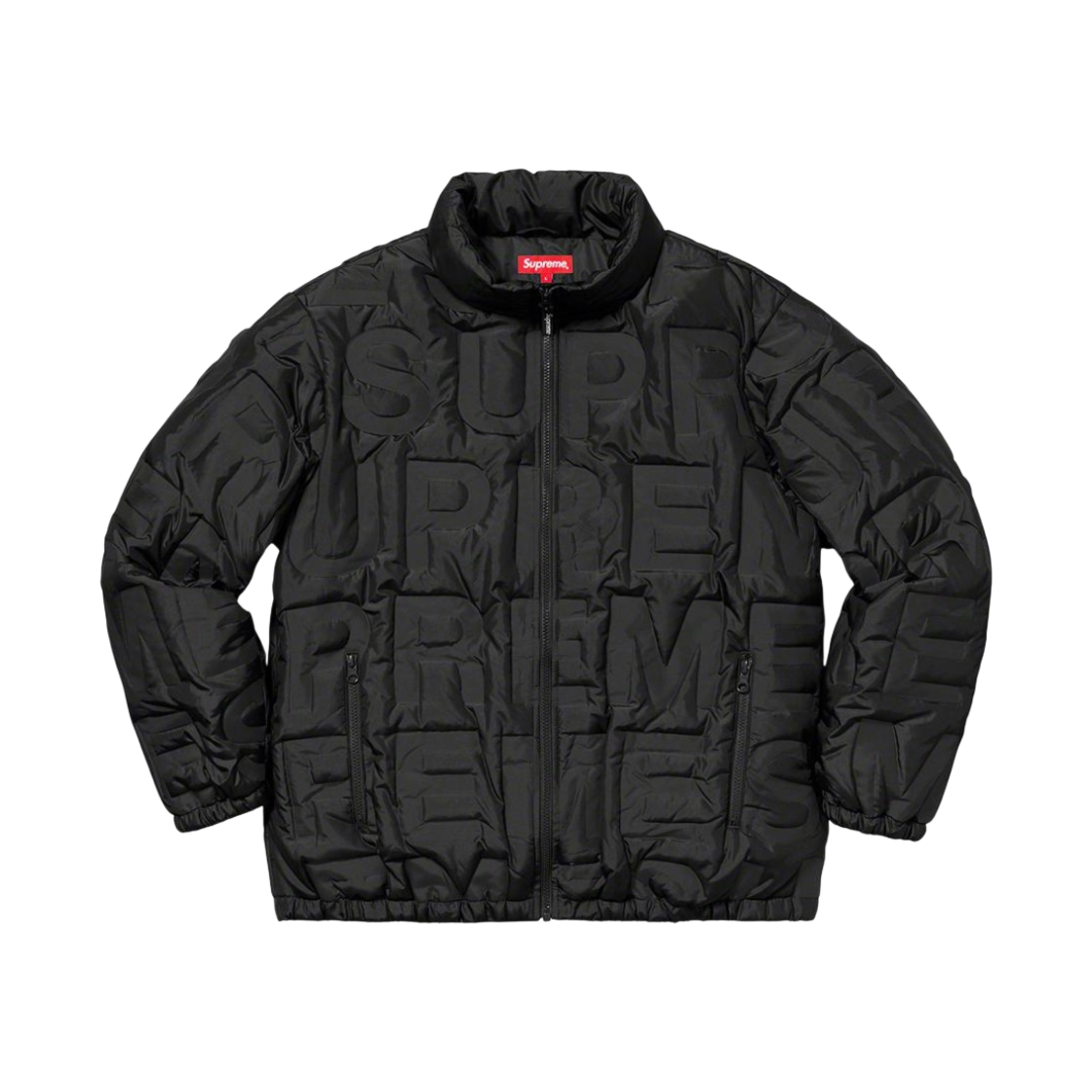 슈프림 본디드 로고 다운 자켓 블랙 - 19SS(Supreme Bonded Logo Down Jacket Black - 19SS) - 1
