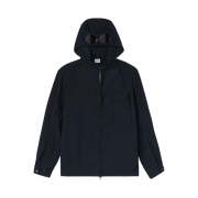 C.P. Company Chrome-R Mixed Garment Dyed Goggle Overshirt Navy - 21SS