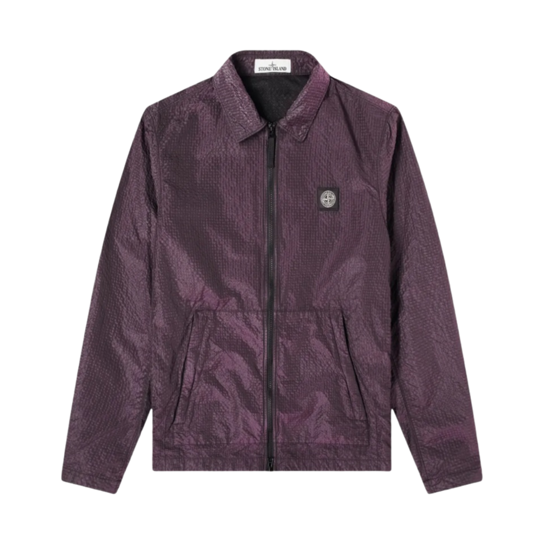731511534-V0129 Stone Island 11534 Seersucker Nylon Overshirt Purple - 20FW