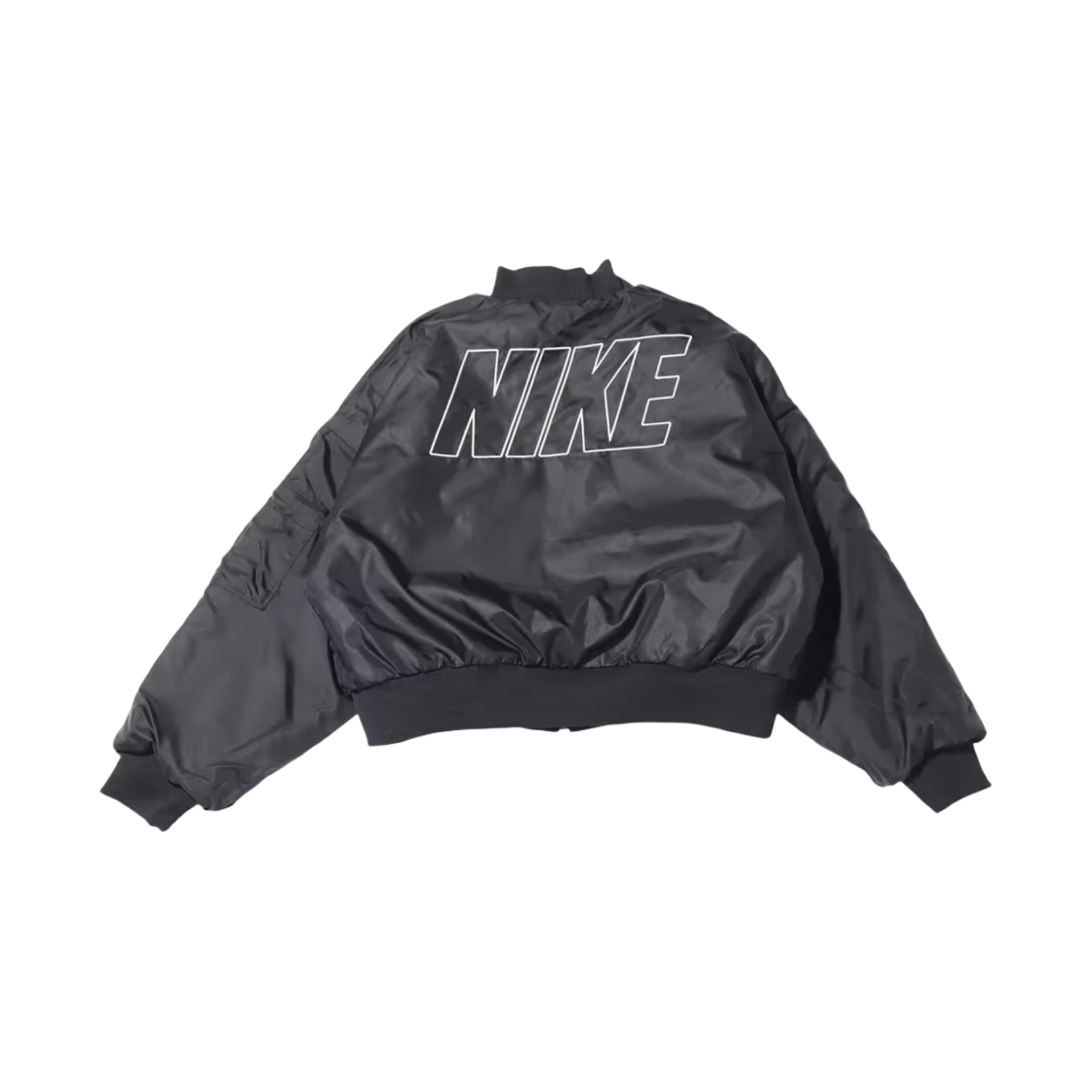 나이키 NSW 리버시블 포우 퍼 봄버 자켓 블랙 - 아시아(Nike NSW Reversible Faux Fur Bomber Jacket Black - Asia) - 4