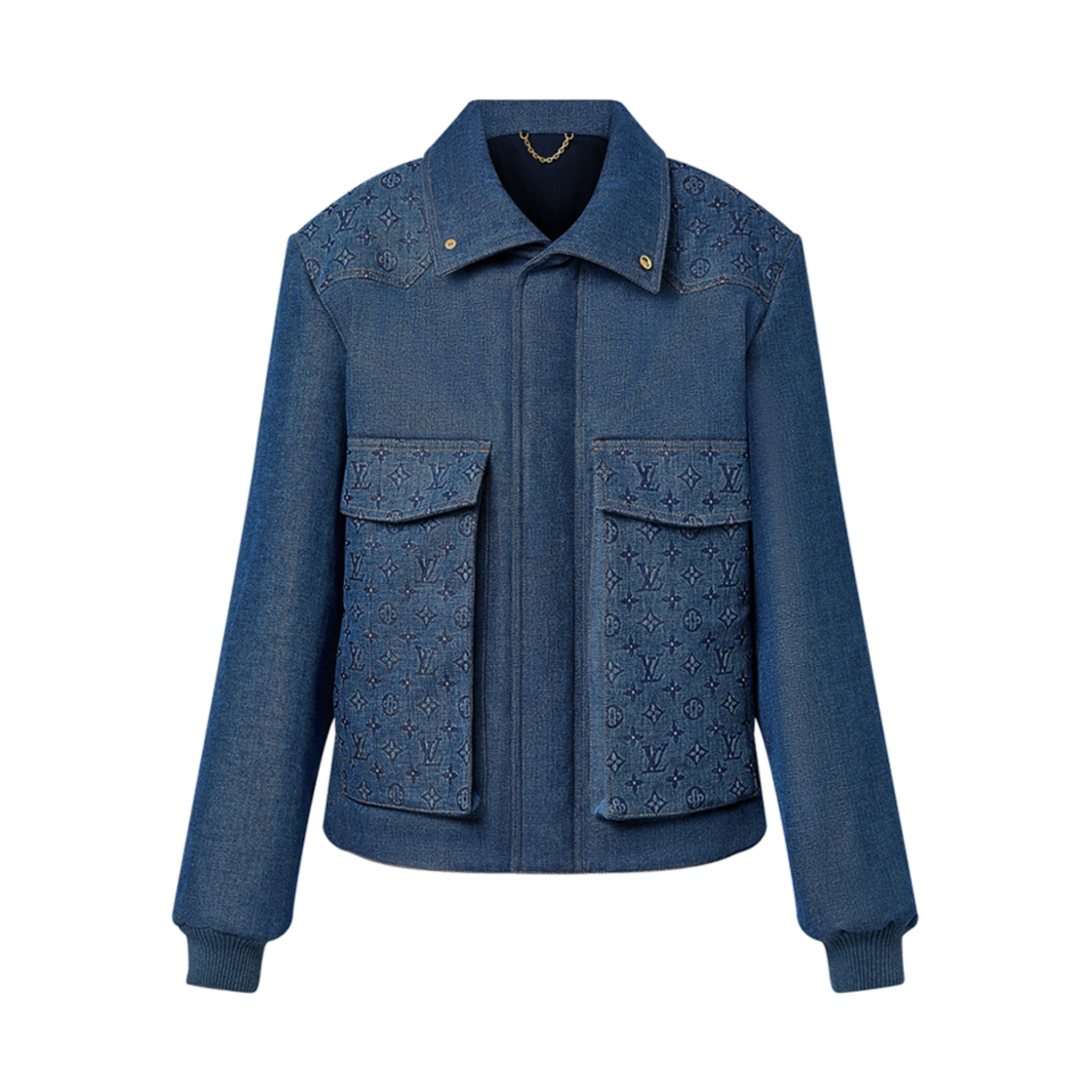 루이비통 모노그램 패디드 데님 자켓 블루(Louis Vuitton Monogram Padded Denim Jacket Blue)