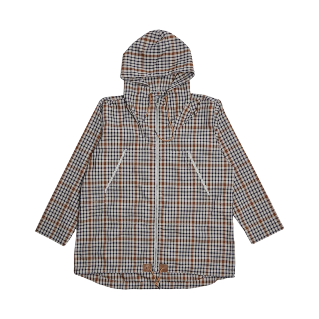 NCOS-SS23-OW-4 Nigel Cabourn Zip Smock Stone Check