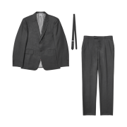 Thom Browne Super 120S Wool Twill Classic Suit Dark Grey