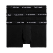 Calvin Klein Cotton Stretch 3-pack Low Rise Trunk Black W Black Wb