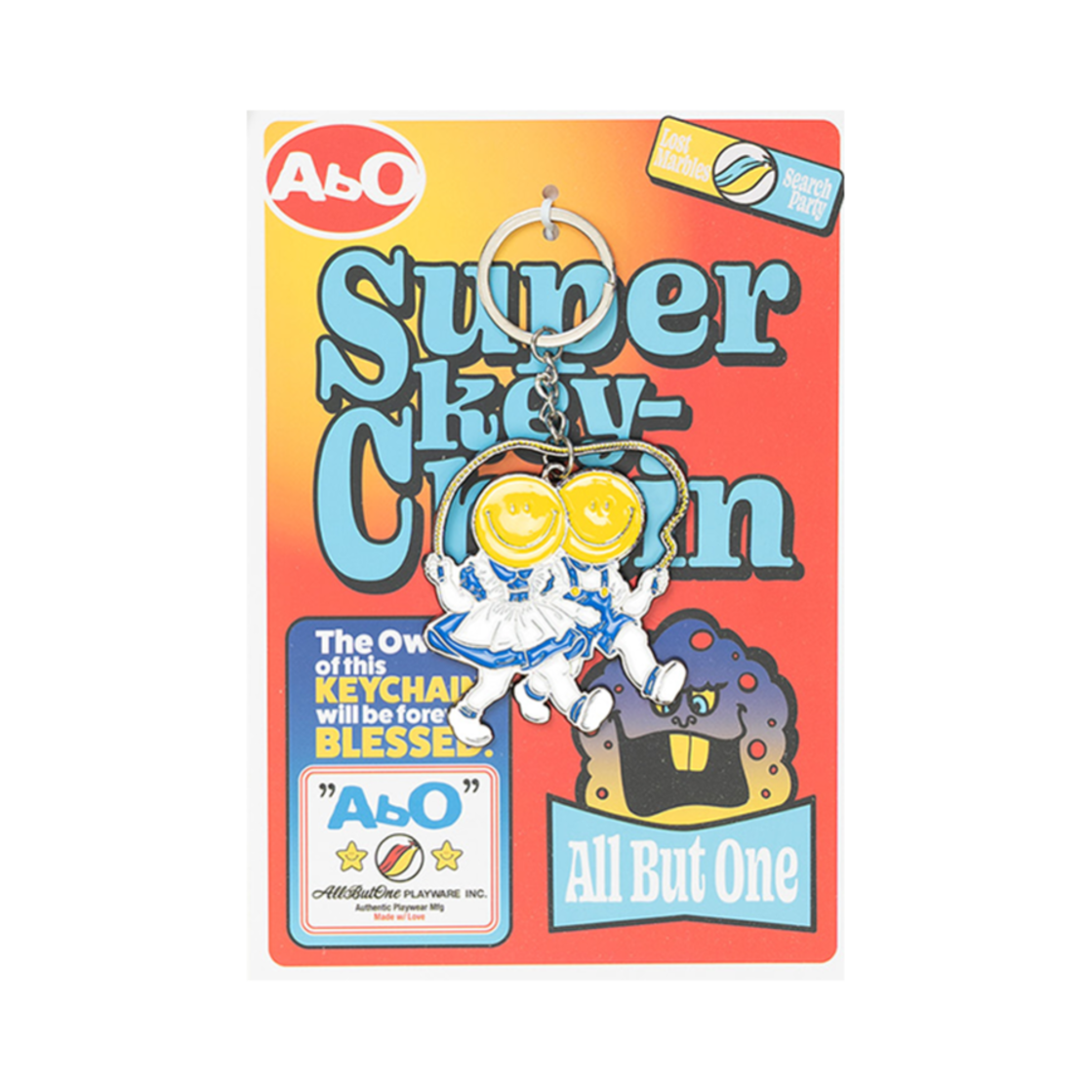 AB25SSUKR012XX ABO Skipping Metal Keychain 1