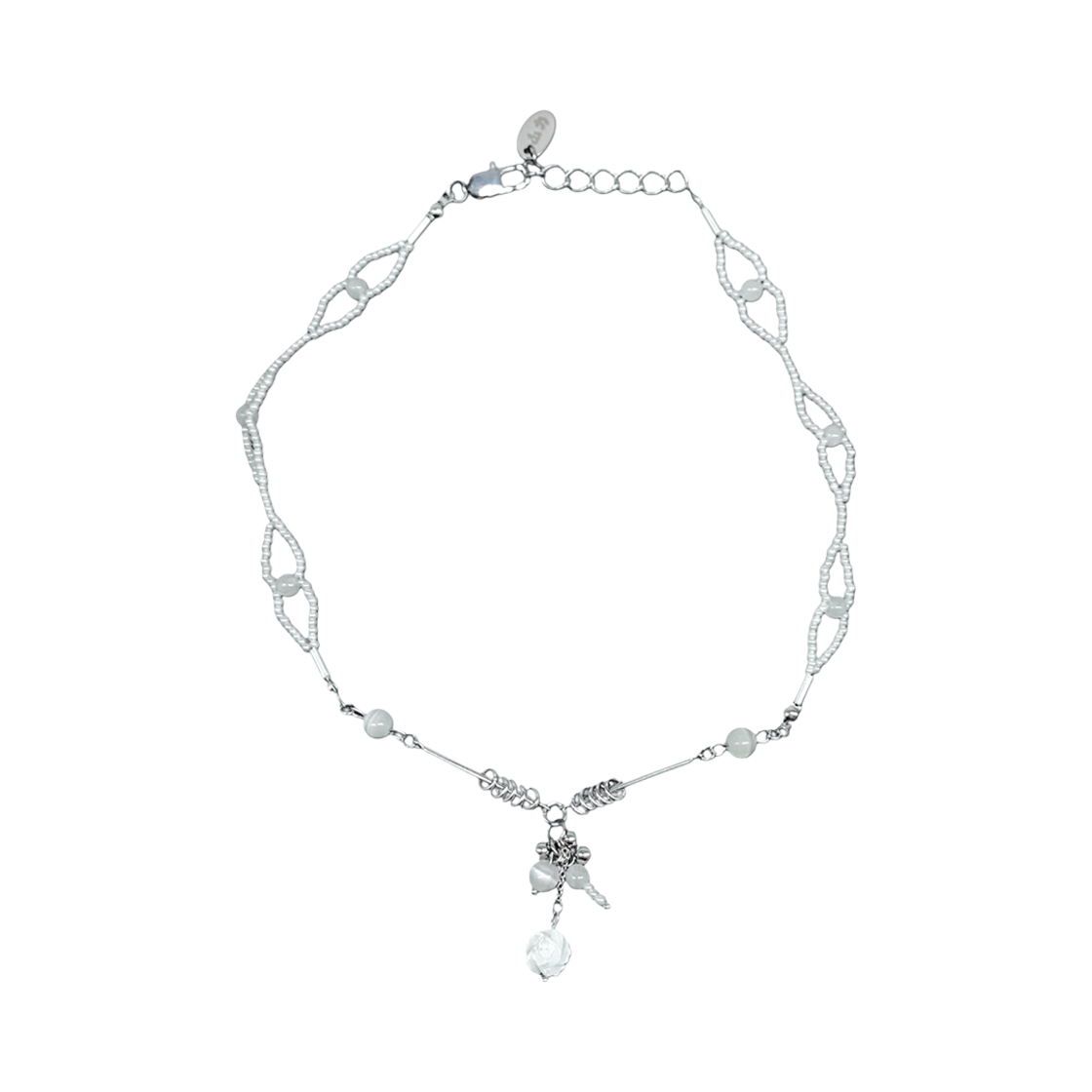 SLN488_01 SANLI White 111-111 Necklace