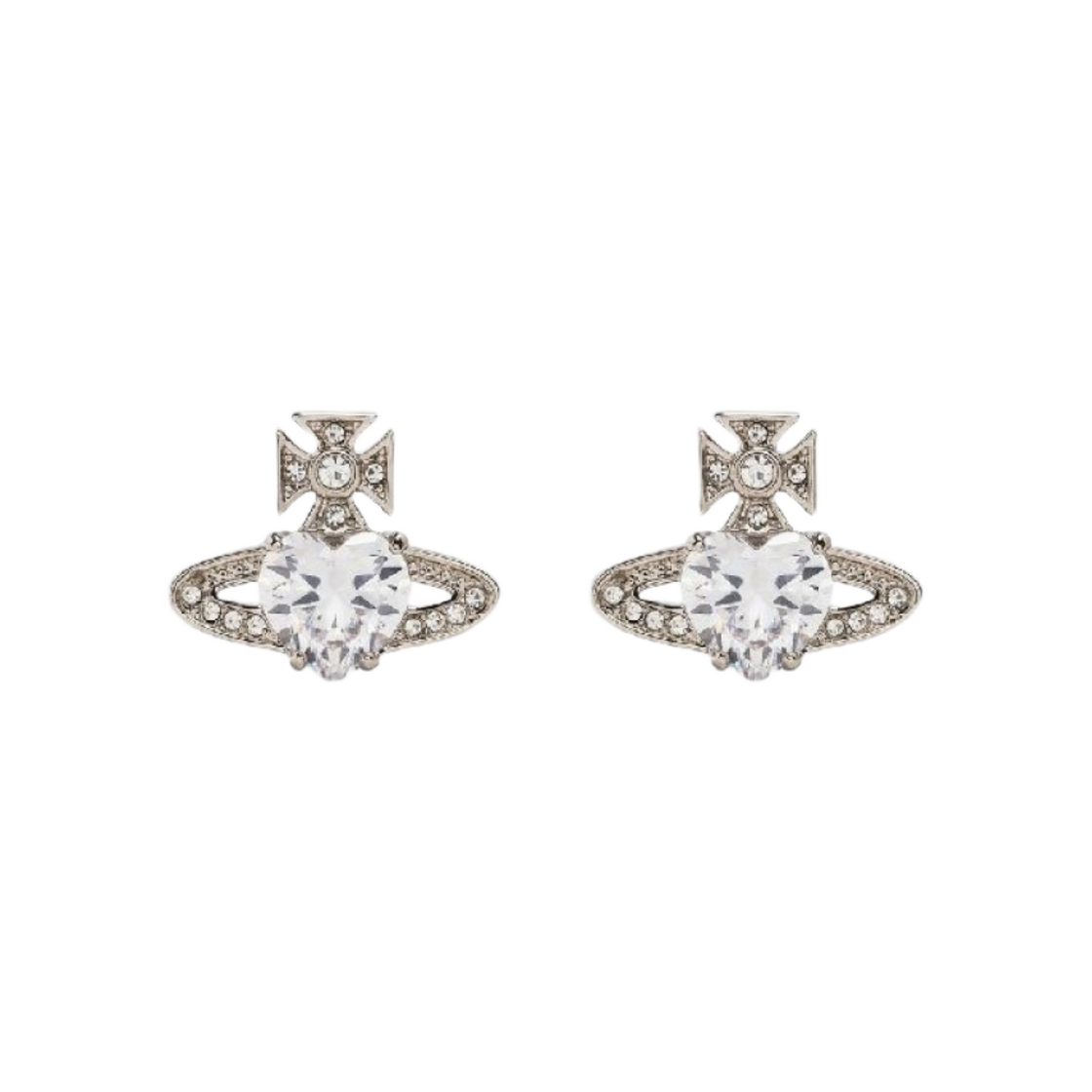 6201031T-02P169 (W) Vivienne Westwood Ariella Stud Orb Earrings Silver