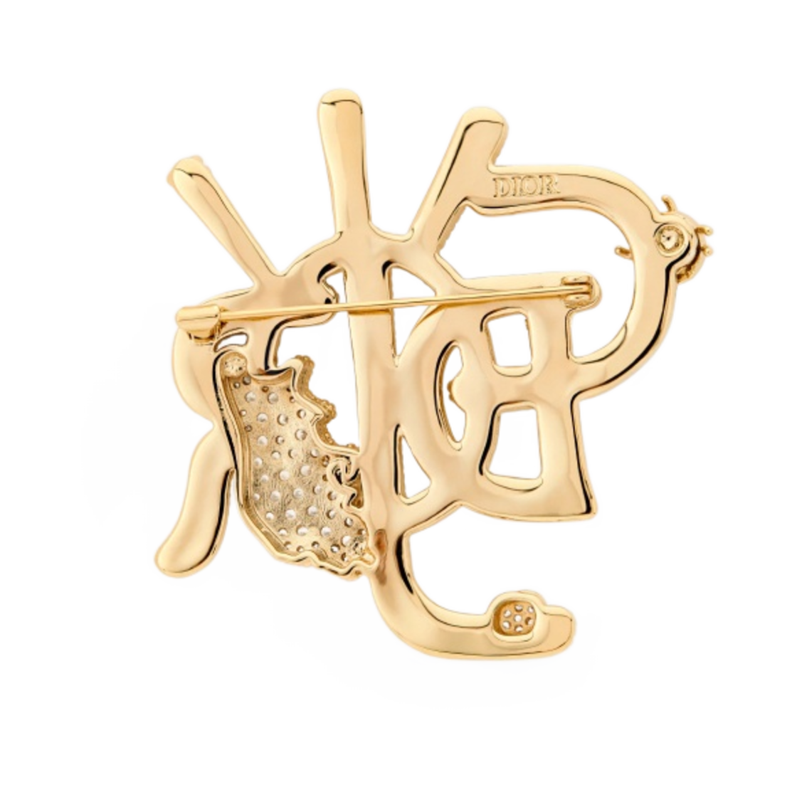 디올 x 캑터스 잭 브로치 골드 피니쉬 브래스 & 화이트 크리스탈(Dior x Cactus Jack Brooch Gold Finish Brass & White Crystals) - 2