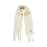 Dunst Fringed Wool Muffler Cream