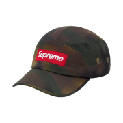 Supreme Washed Satin Camo Camp Cap Woodland Camo - 21SS