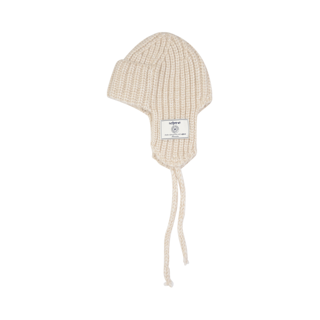 lr24fw45 Leterie Lr Knit Trooper Hat Ivory