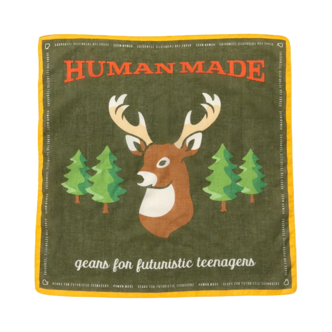 휴먼 메이드 반다나 #2 올리브 드랩(Human Made Bandana #2 Olive Drab) - 1