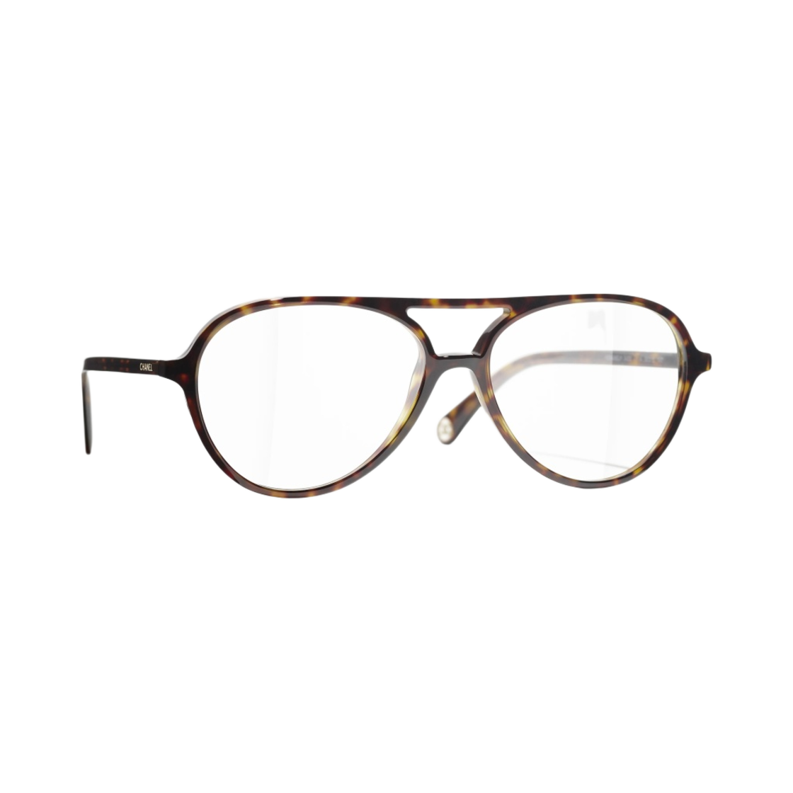 샤넬 파일럿 프레임 아세테이트 & 다크 톨토이즈(Chanel Pilot Eyeglasses Acetate & Dark Tortoise) - 2