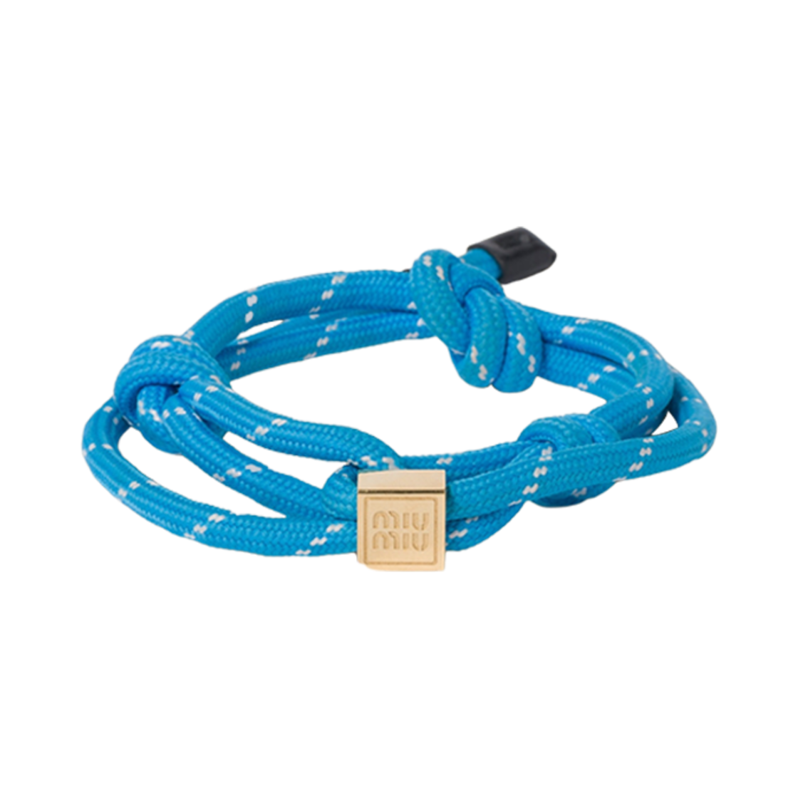 5IB538-3L74-F0076 (W) Miu Miu Cord Bracelet Light Blue