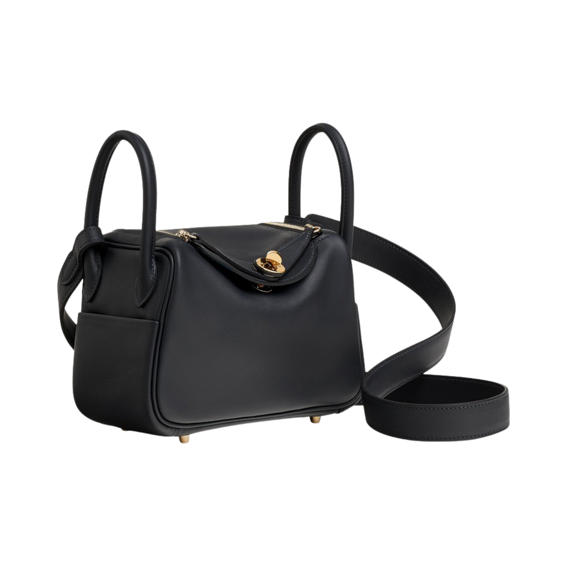 에르메스 린디 미니백 베르소 스위프트 & 골드 하드웨어 카방 블루 프리다(Hermes Lindy Mini Bag Verso Swift & Gold Caban Bleu Frida) - 2