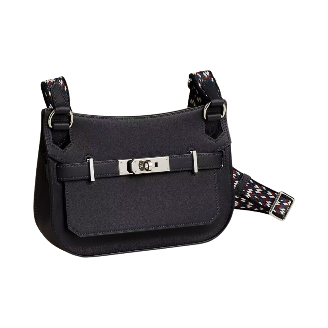 에르메스 집시에르 미니백 스위프트 & 팔라듐 하드웨어 카방 누아 블랑(Hermes Jypsiere Mini Bag Swift & Palladium Caban Noir Blanc) - 2