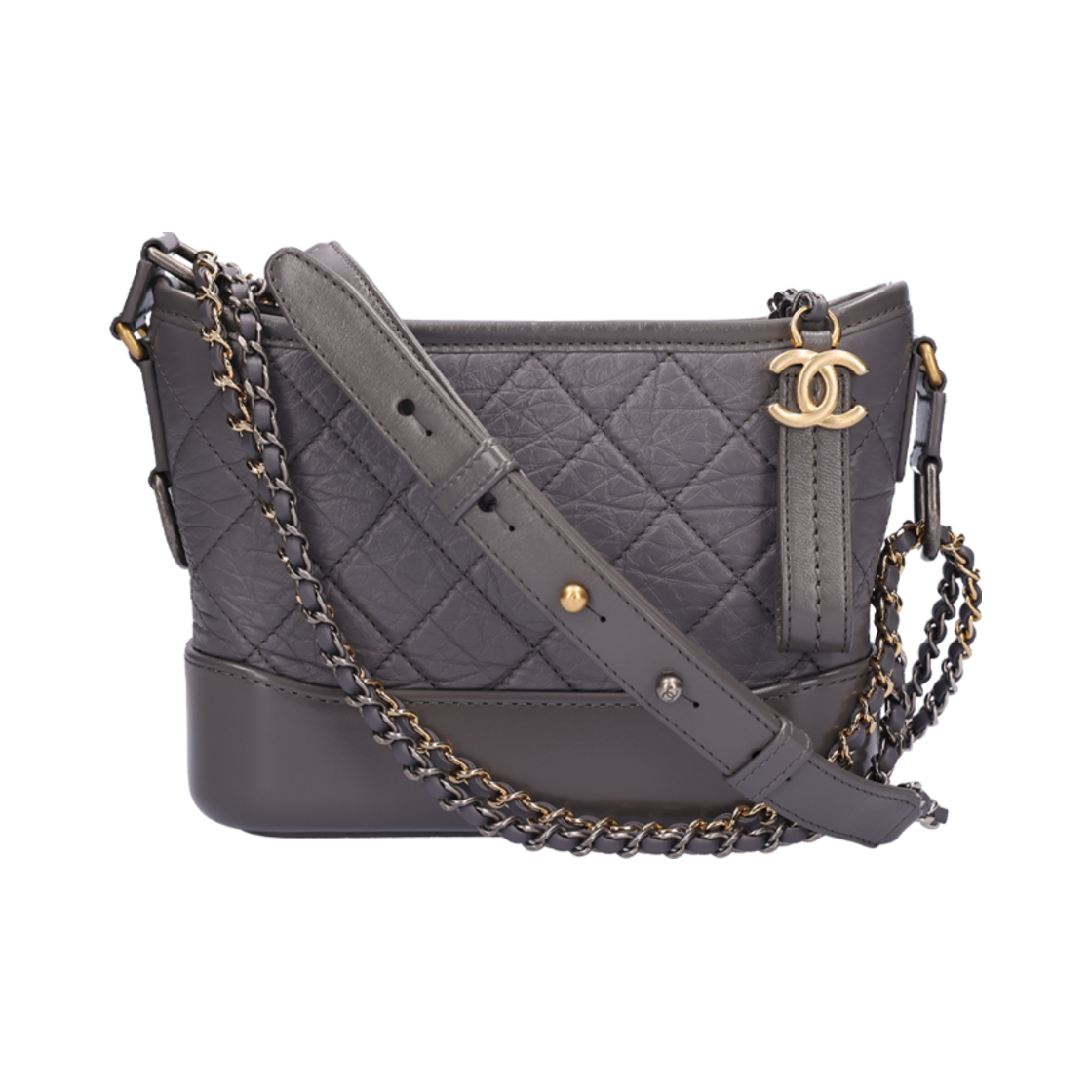 샤넬 A91810 가브리엘 스몰 호보백 카프스킨 그레이(CHANEL Gabrielle Small Hobo Bag Calfskin Grey) - 1