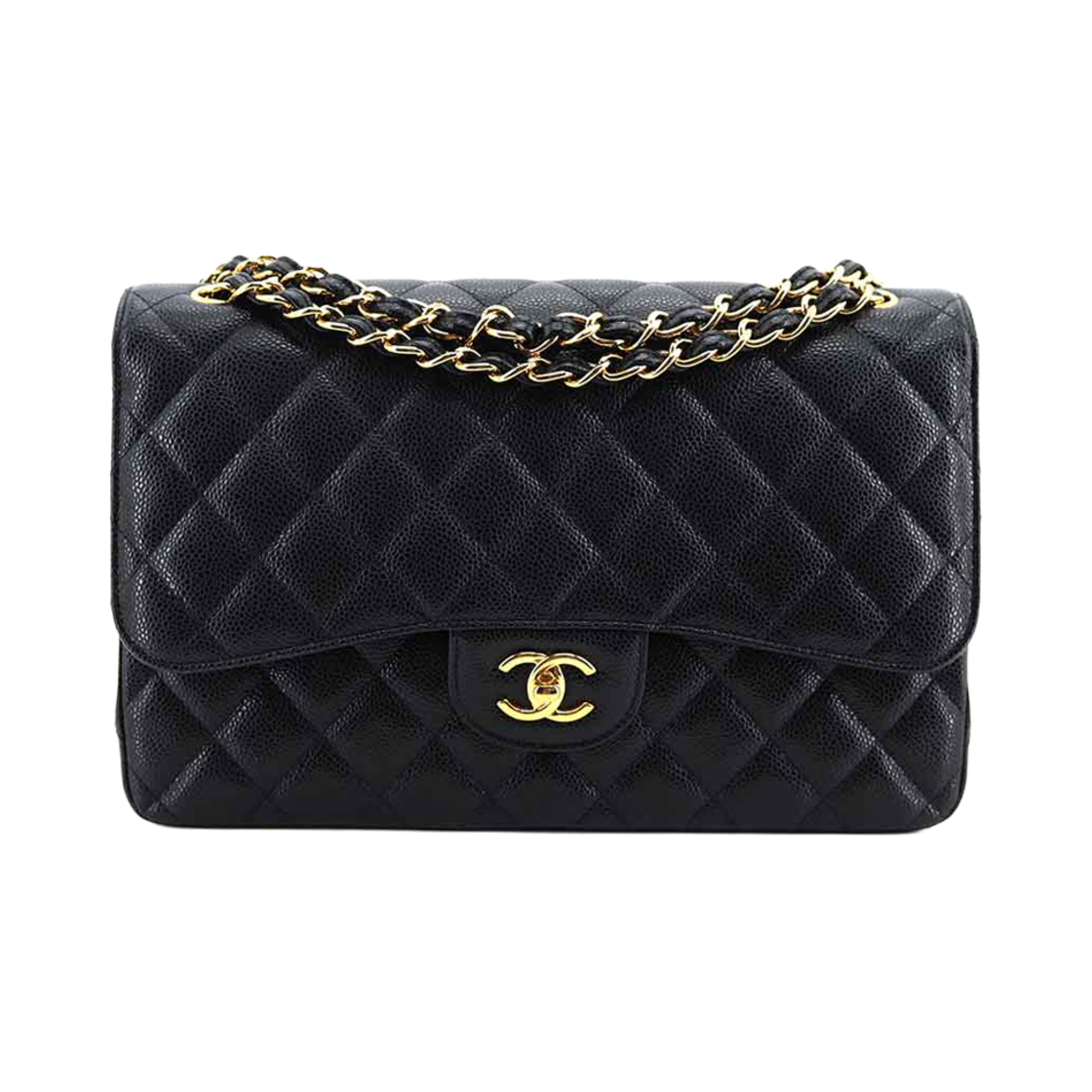IT34E5MA4BQA Chanel Classic Large Caviar Gold