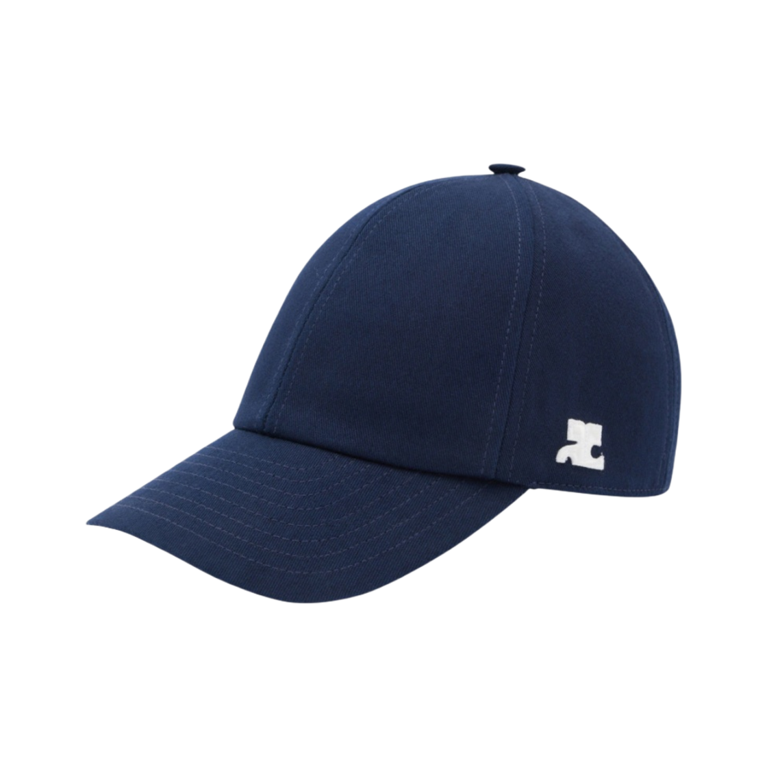 (W) 꾸레쥬 코튼 시그니쳐 캡 잉크((W) Courreges Cotton Signature Cap Ink)