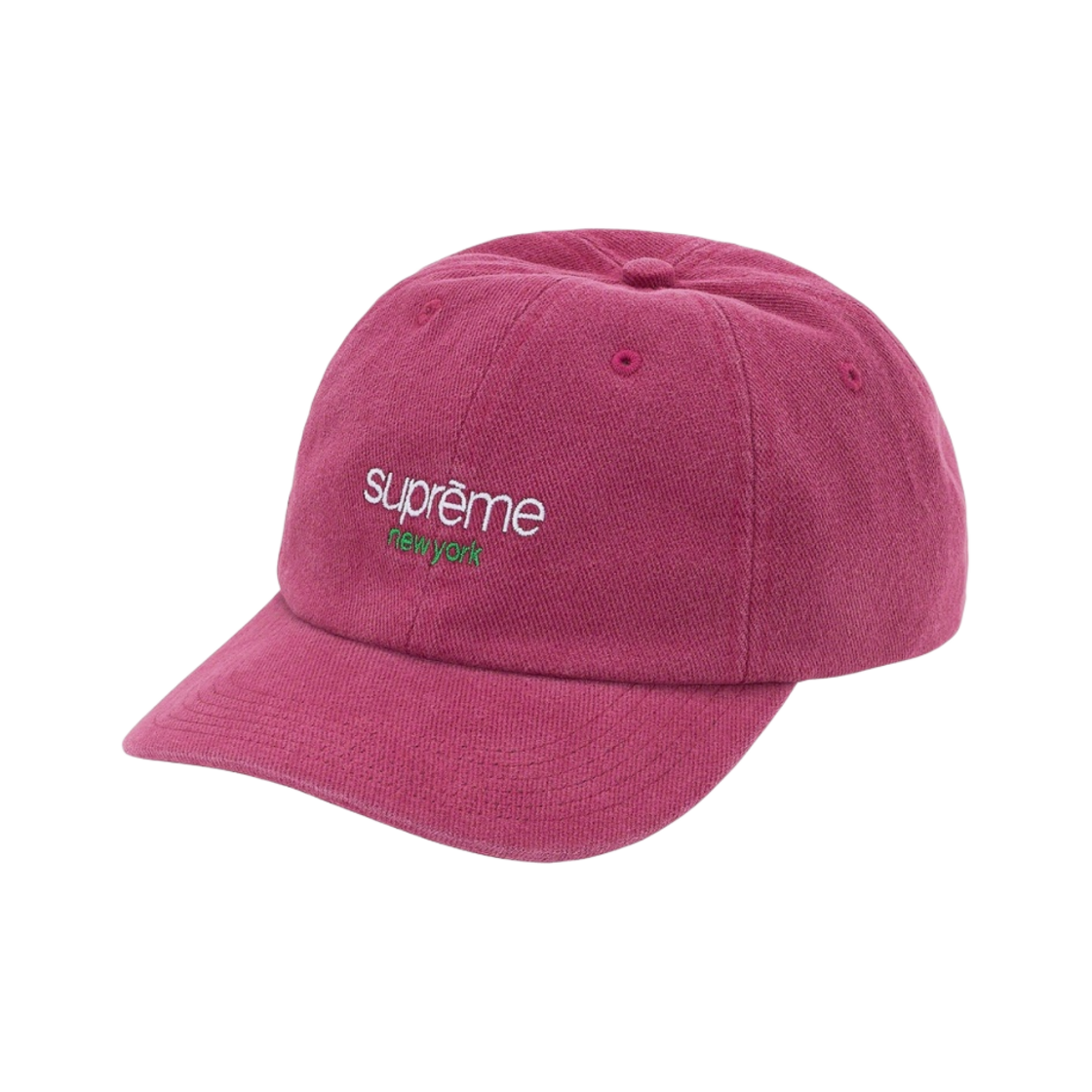 슈프림 클래식 로고 6-패널 캡 다크 로즈 - 21SS(Supreme Classic Logo 6-Panel Dark Rose - 21SS) - 1