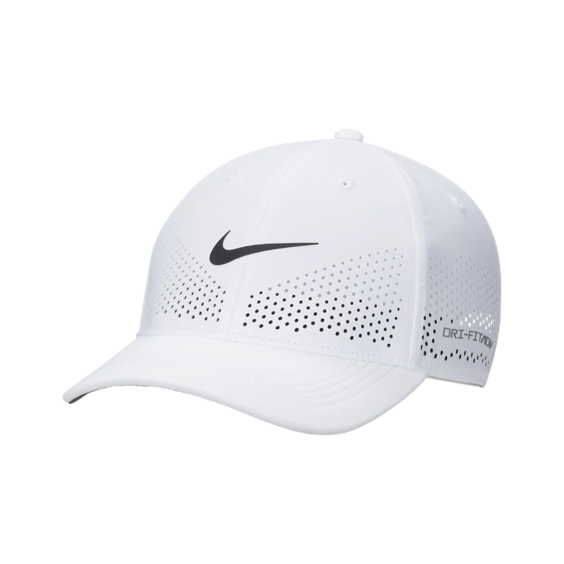 나이키 드라이핏 ADV 클럽 스트럭처 스우시 캡 화이트 블랙(Nike Dri-Fit ADV Club Structure Swoosh Cap White Black)