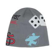Stussy Mixed Logo Skullcap Grey