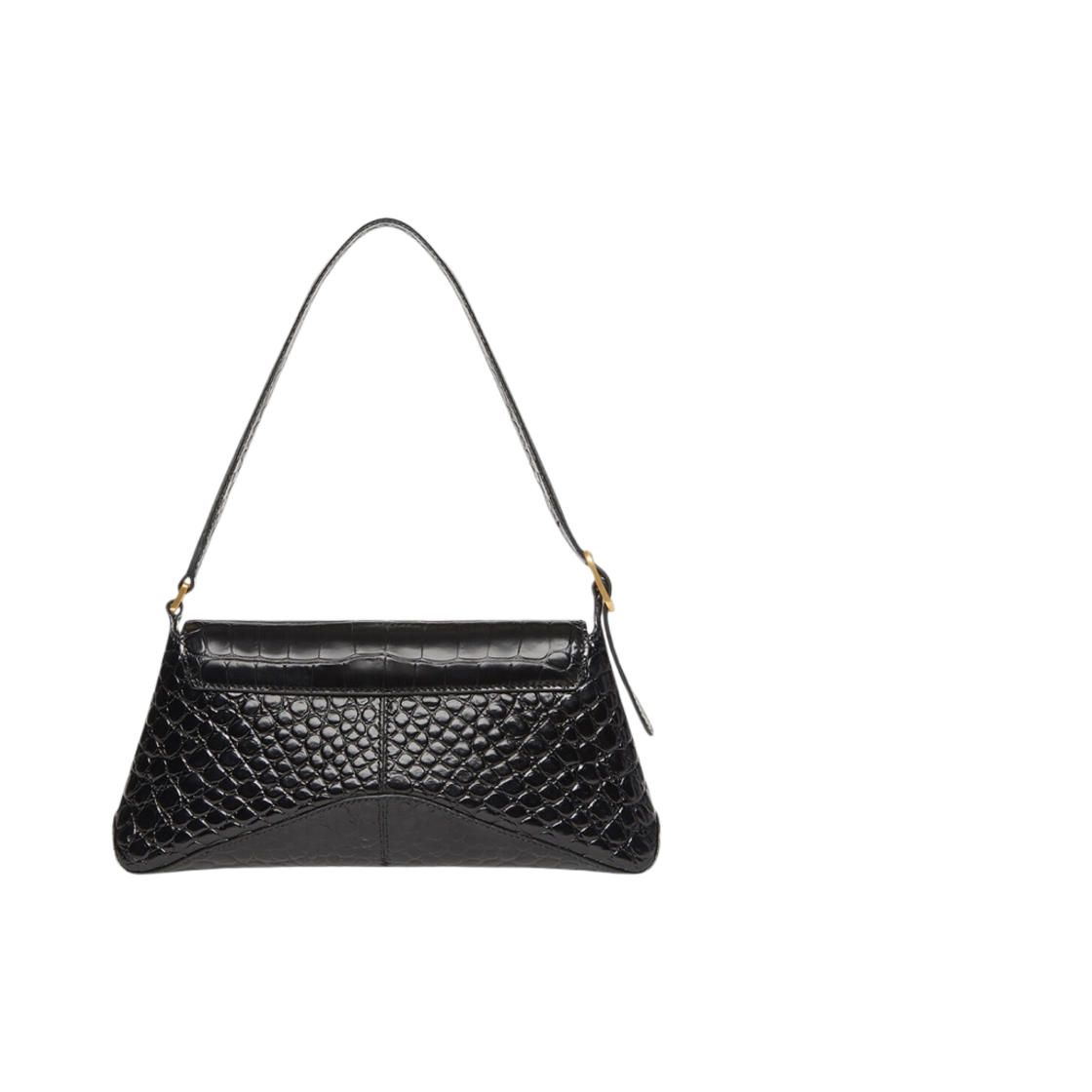 발렌시아가 크로커다일 엠보스 XX 스몰 플랩백 블랙(Balenciaga Crocodile Embossed XX Small Flap Bag Black) - 4
