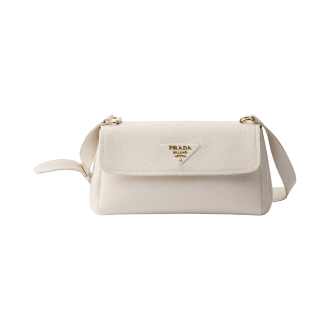 프라다 스몰 레더 숄더백 화이트(Prada Small Leather Shoulder Bag White) - 1