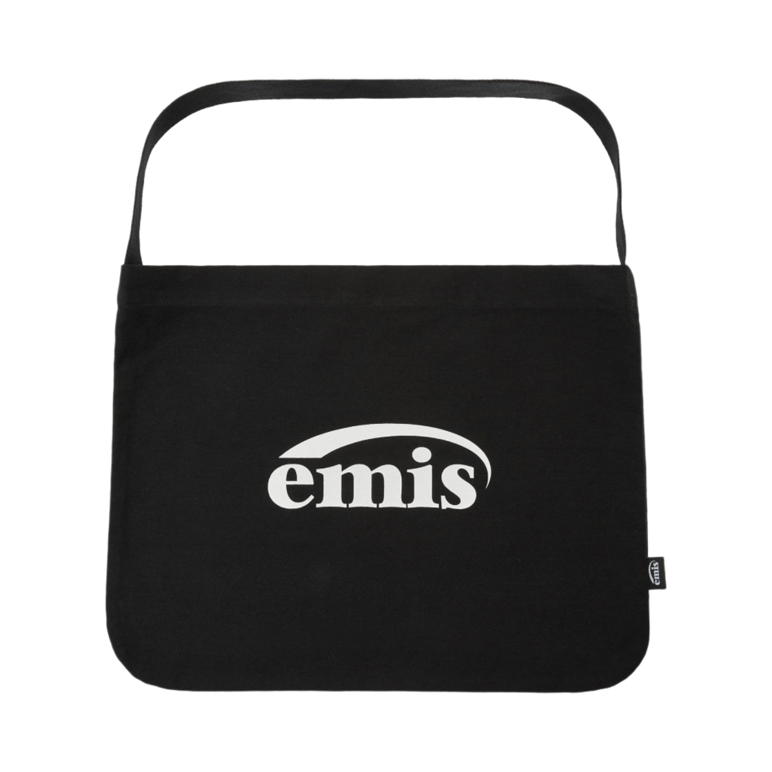 이미스 뉴 로고 코튼 에코백 블랙(Emis New Logo Cotton Eco Bag Black)