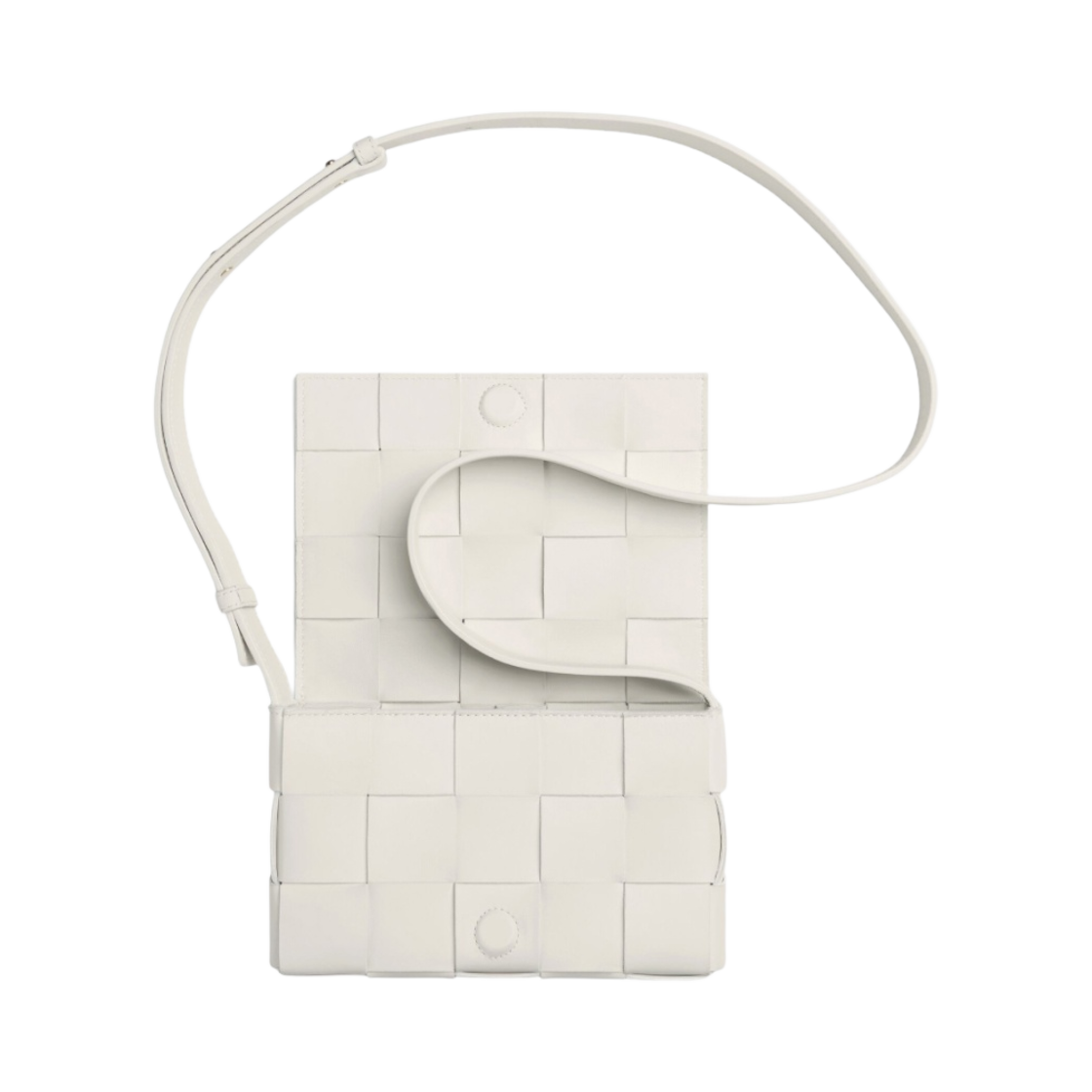 보테가 베네타 스몰 레더 카세트백 화이트(Bottega Veneta Small Leather Cassette White) - 3