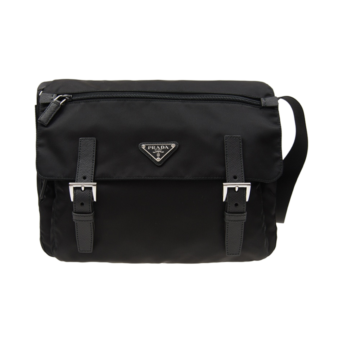프라다 미디움 나일론 숄더백 블랙(Prada Medium Nylon Shoulder Bag Black) - 1