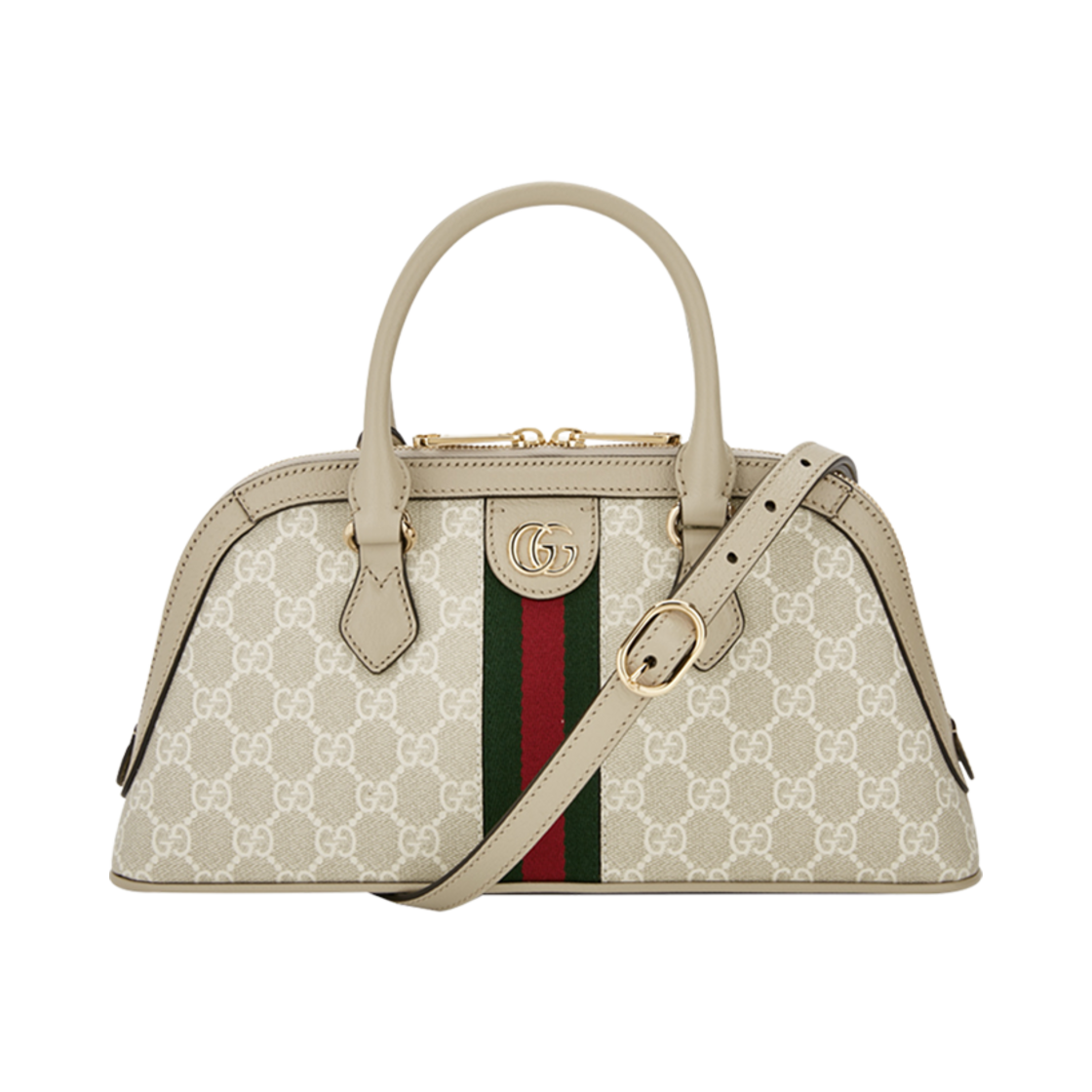 795249-UULAG-9682 Gucci Ophidia GG Small Handle Bag Beige White