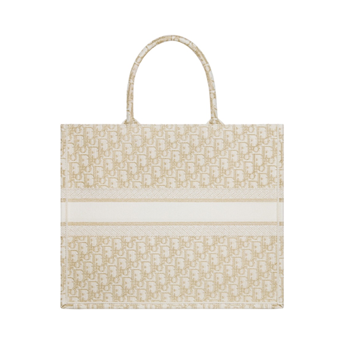 디올 라지 북 토트백 화이트 골드 톤 오블리크(Dior Large Book Tote White Gold Tone Oblique) - 2