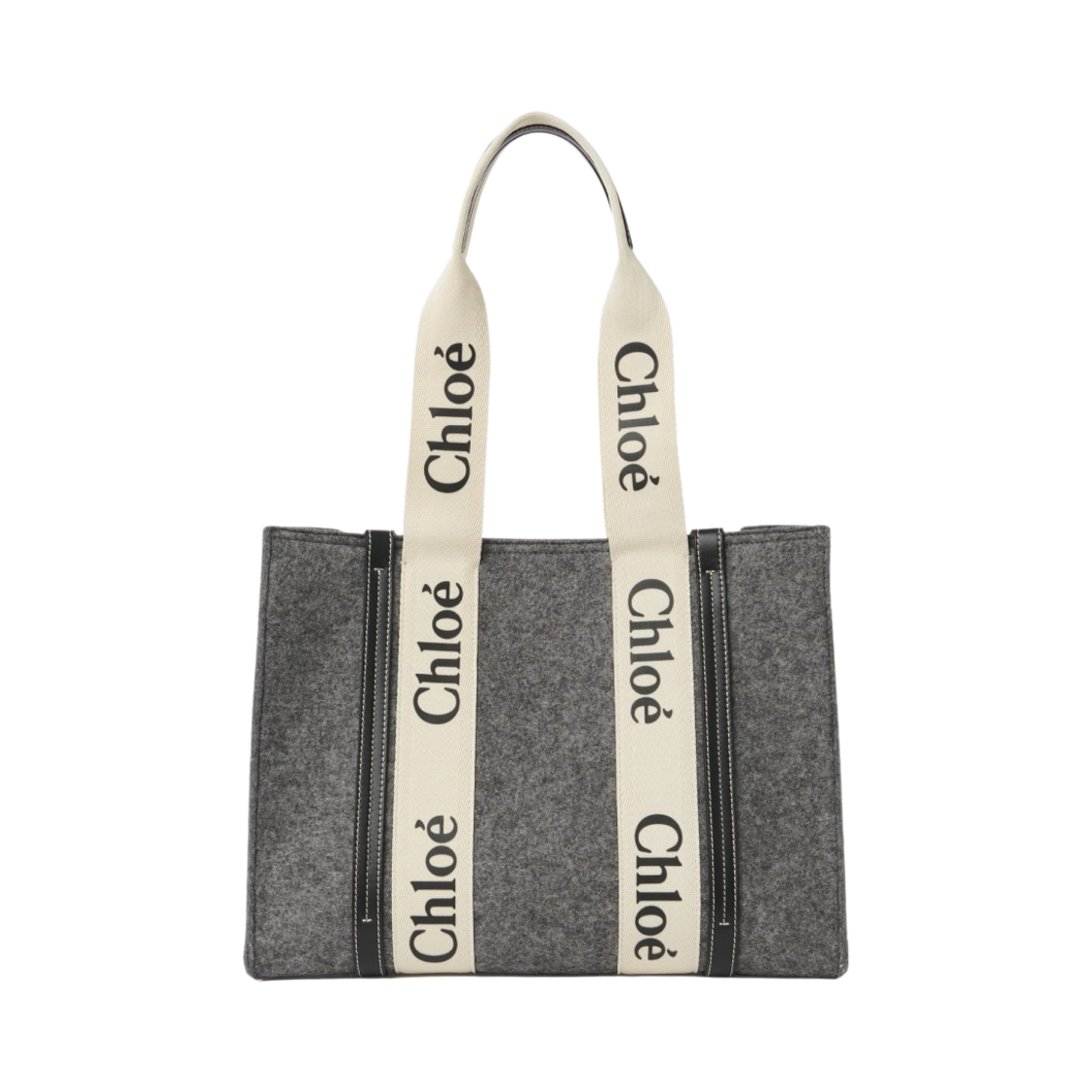 끌로에 우디 미디움 토트백 캐시미어 그레이(Chloe Woody Medium Tote Bag Cashmere Grey) - 2