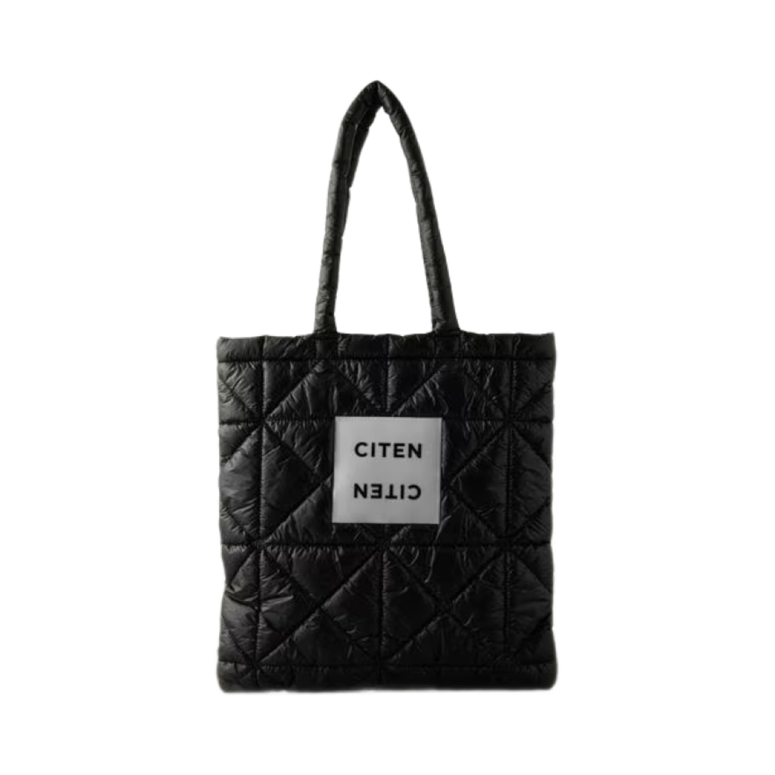 시텐 패디드 토트백 블랙