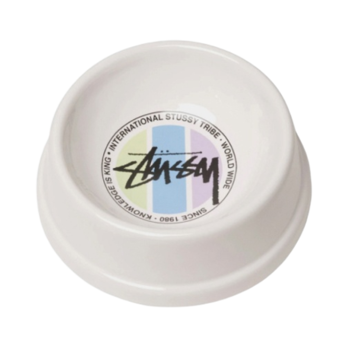 스투시 세라믹 스탁 닷 펫 보울 화이트(Stussy Ceramic Stock Dot Pet Bowl White)