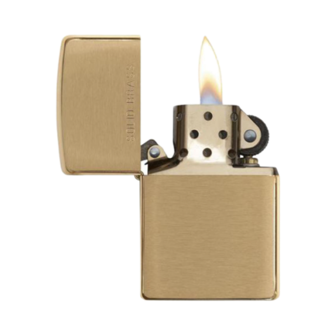 지포 클래식 브러쉬드 솔리드 브라스 라이터 골드(Zippo Classic Brushed Solid Brass Lighter Gold) - 2