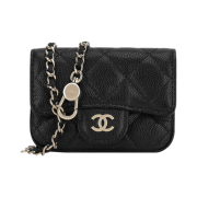 Chanel Classic Belt Bag Grained Calfskin & Gold Black