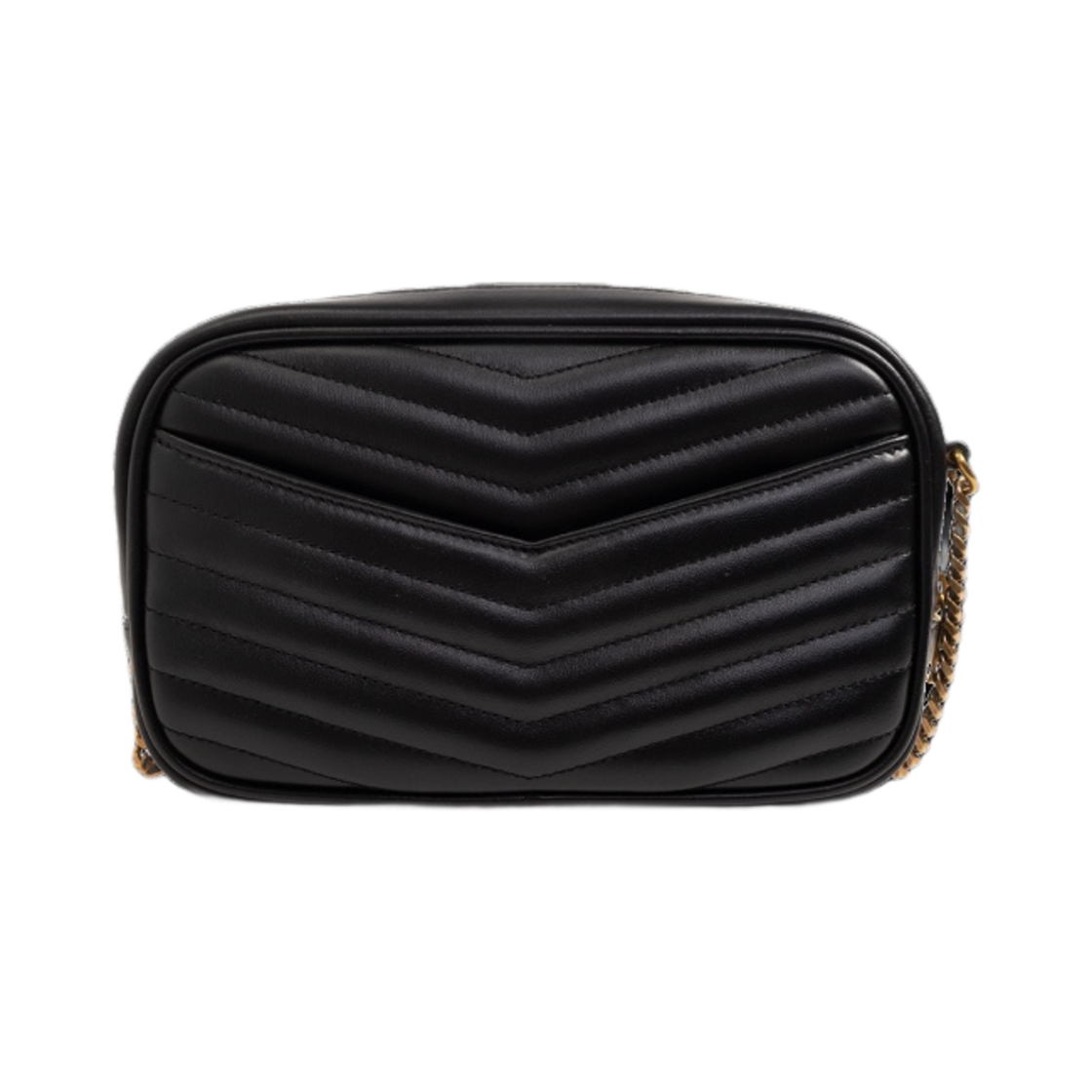 생로랑 퀼티드 레더 루 미니백 블랙 골드(Saint Laurent Lou Mini Bag in Quilted Leather Black Gold) - 2