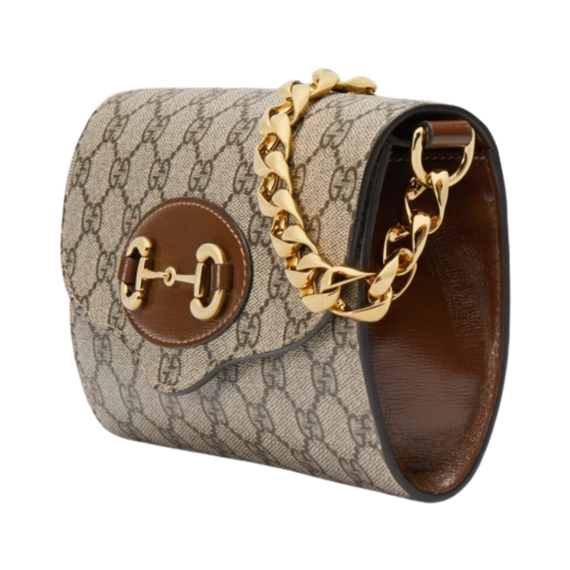 구찌 홀스빗 1955 미니백 베이지 에보니(Gucci Horsebit 1955 Mini Bag Beige Ebony) - 2